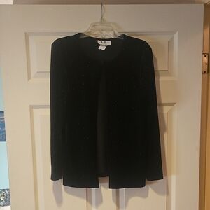 Chico's Black Glitter Cardigan